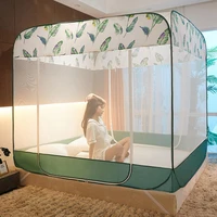 automatic generous top installed on the bed mosquito net full bottom drop resistant bed mosquito proof cloth design magic