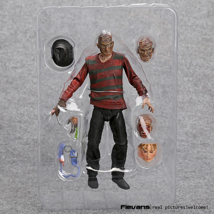 NECA Freddy Krueger 30th ПВХ экшн-фигурка коллекционная игрушка 7 дюймов 18 см | Игрушки и