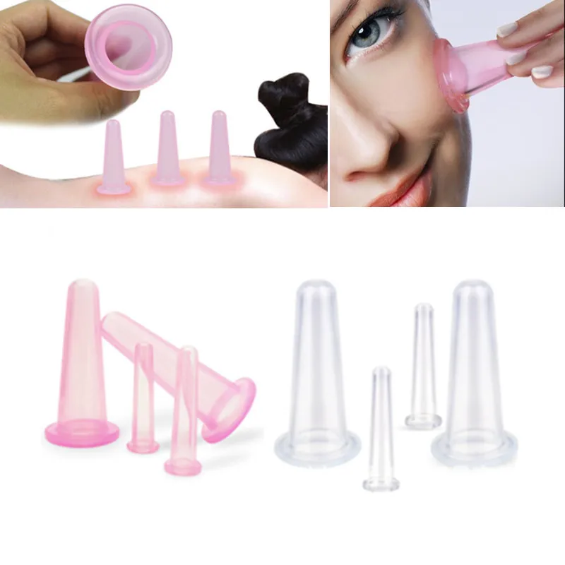 4 шт. набор из силикона для массажа лица и тела|Наборы макияжа| |