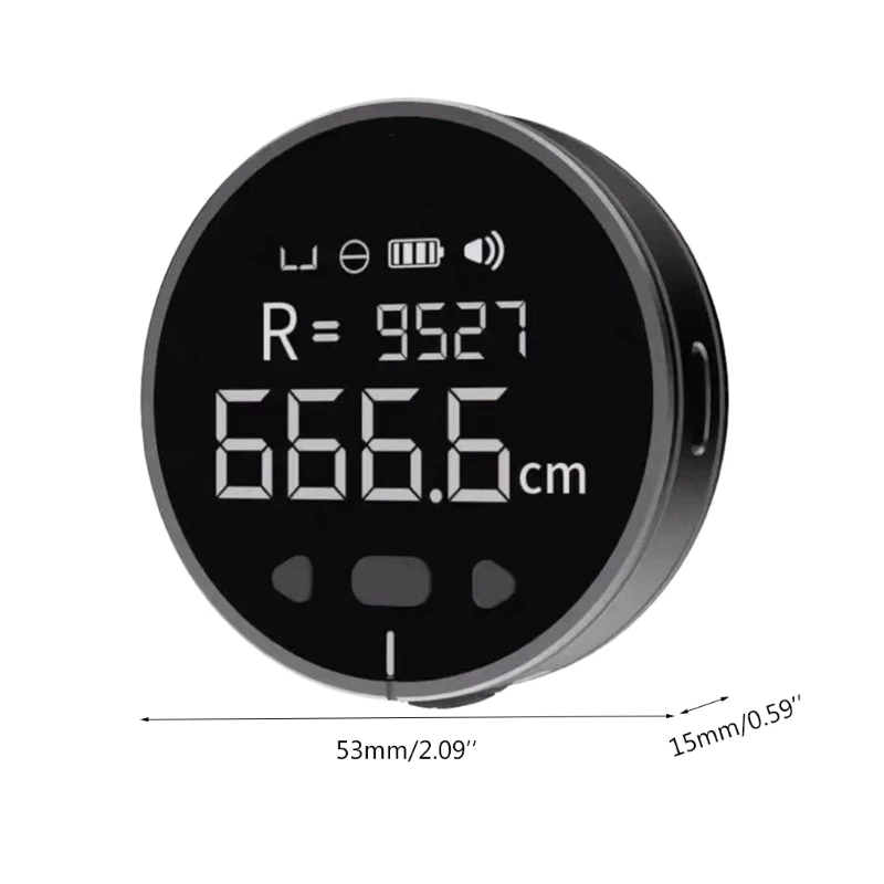 

Handheld Electronic Ruler Tape LCD Screen Long Standby Measure Line Curve Cylinder Irregular Object Rangefinder Rechargeable Mea