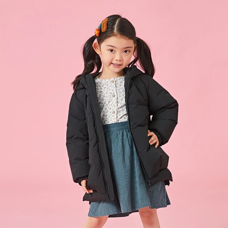 

CHERICOM New down jacket 2020 new children's clothing girls short rabbit ears Children's Fun Children's 25T823