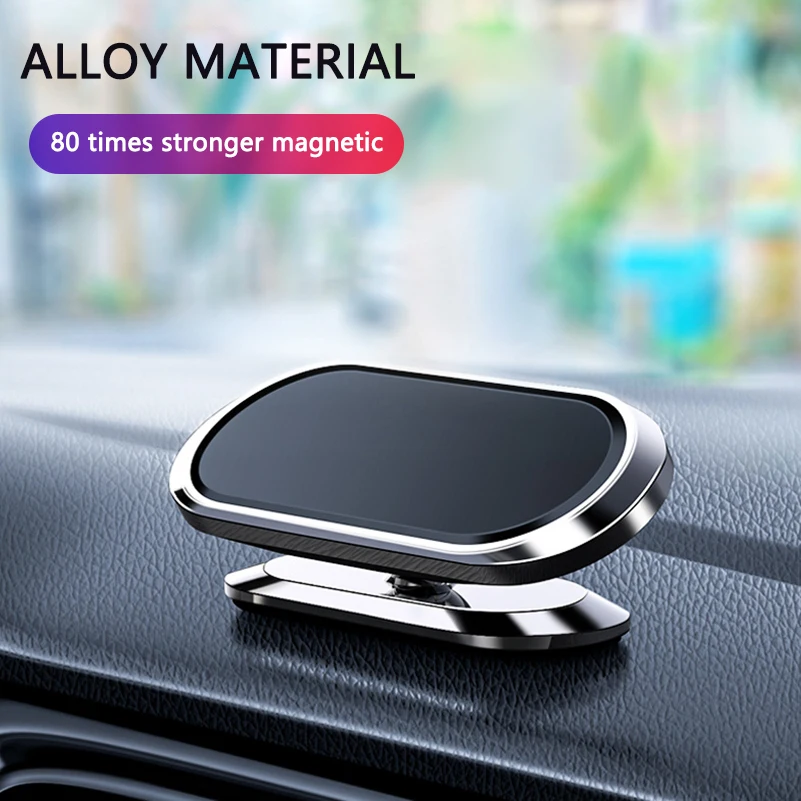 Вращающийся на 360 ° магнитный автомобильный держатель для телефона маленького
