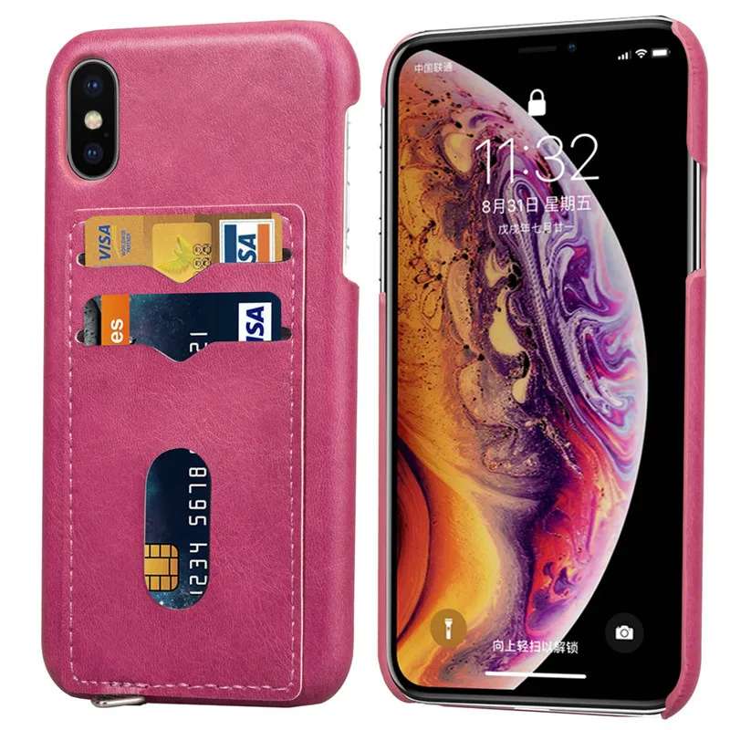 Модный кожаный чехол бумажник с отделением для карт iPhone 6 6S 7 8 Plus защитный 11 Pro X XS MAX