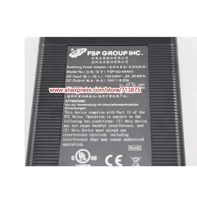 Оригинальный FSP FSP150 AAAN1 адаптер переменного тока 24V 6.25A 150W 4 Пина для Pioneer MAW EM55 POS