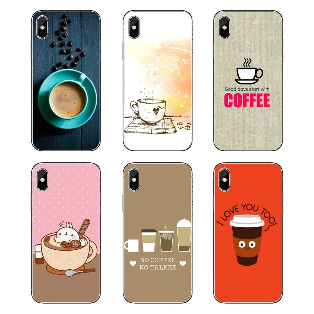 Розовые Обои кофейного цвета для iPod Touch iPhone 4 4S 5 5S 5C SE 6 6S 7 8 X XR XS Plus MAX прозрачные