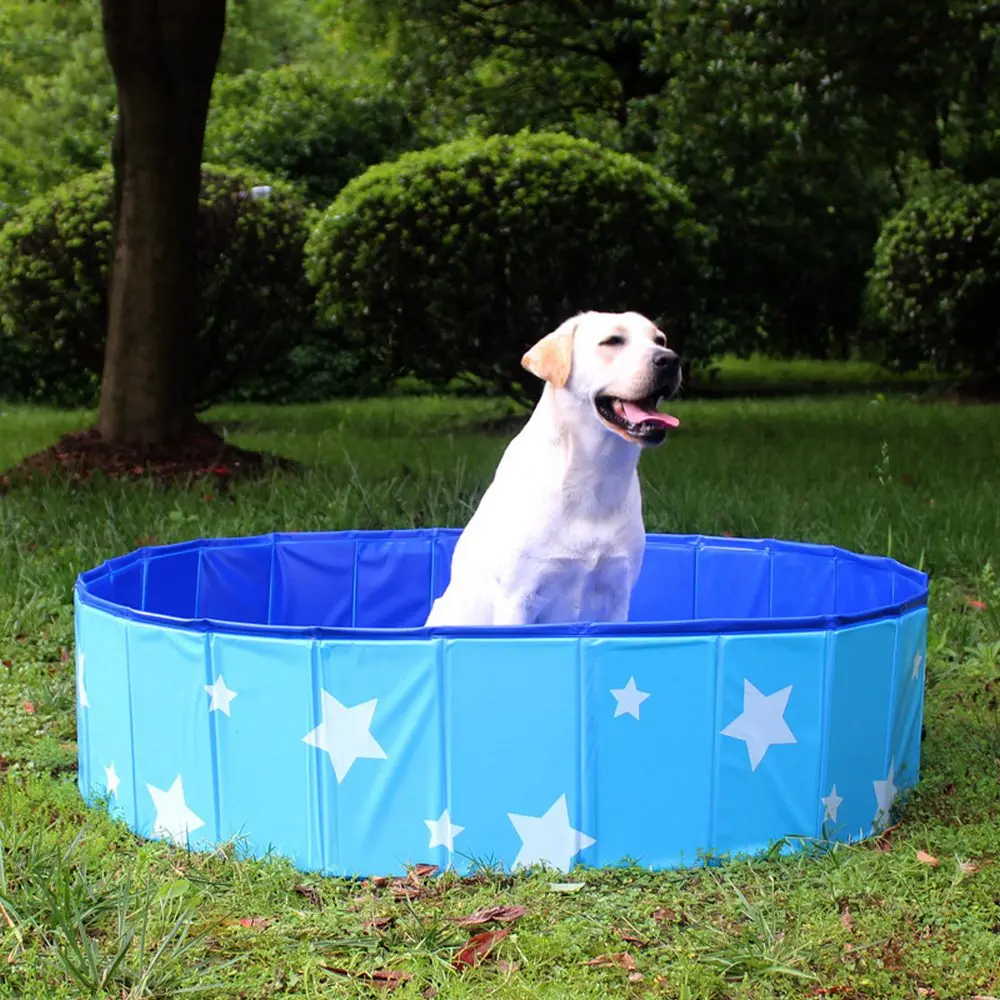 

Dog Swimming Pool Foldable Reused Multiple Times Pet Bath Swimming Tub Strong Strength Dog Cat Babies Portable Outdoor Pool
