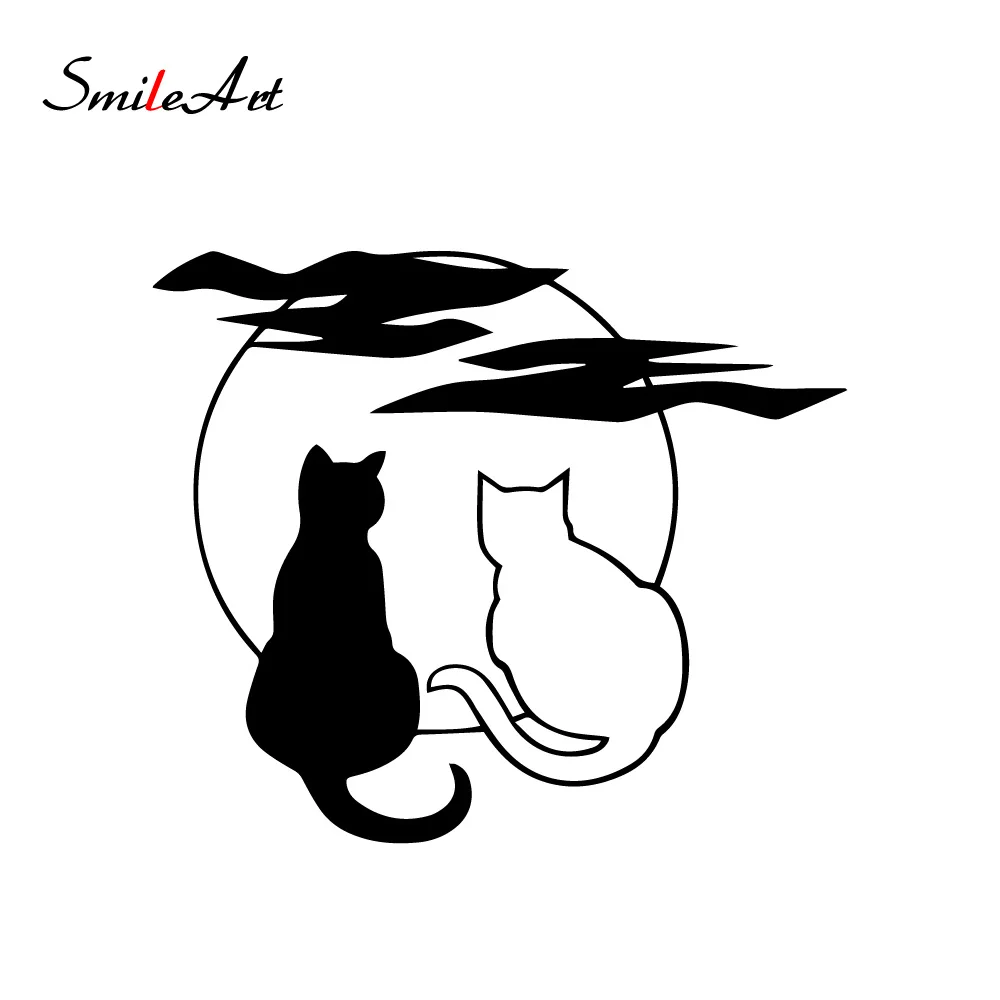 Авто-Стайлинг наклейка для кошки s капюшон задняя дверь боковое окно автомобиля