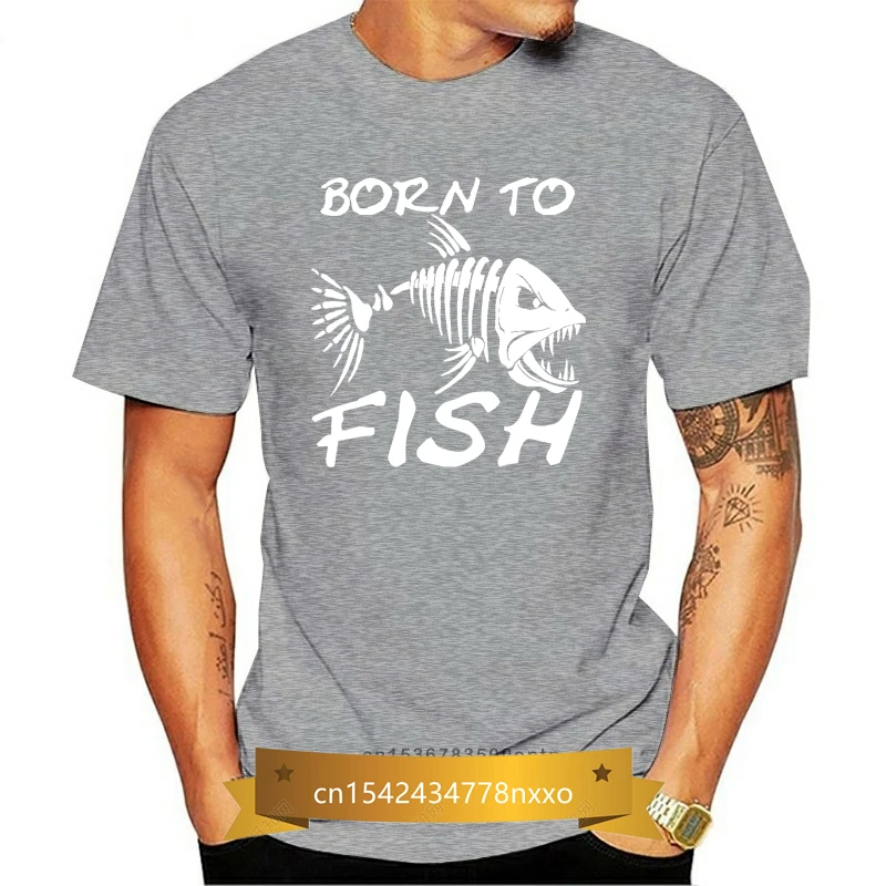 

Born To Fish T-Shirt Angling Carp Fly Sea Fishing Rod For Birthdays Fathers Day Cartoon T Shirt Men Fashion New Unisex Tshirt