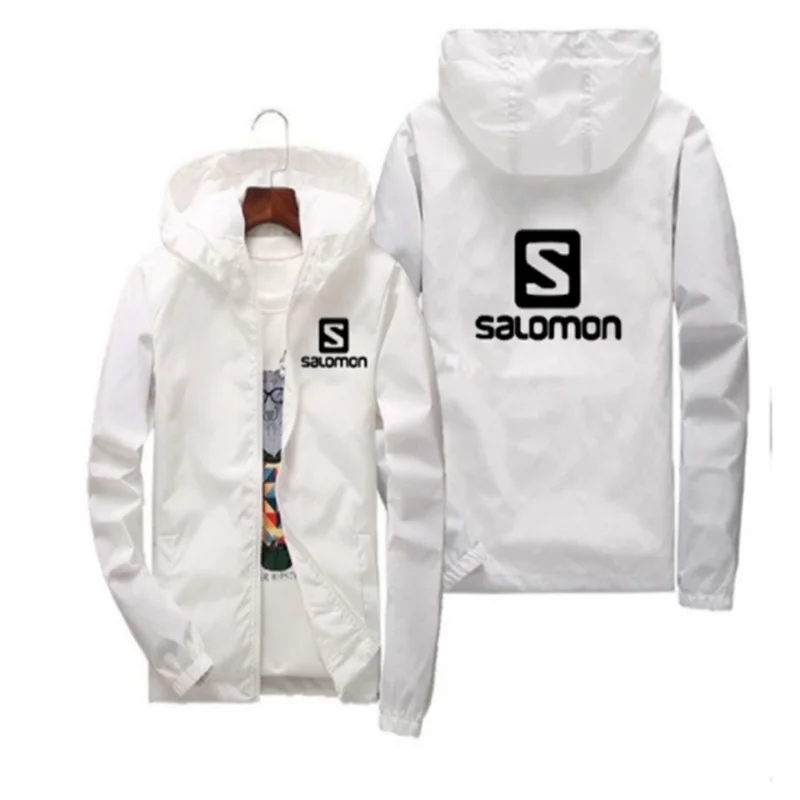 

2021 spring and summer new high mountain star jacket men's street windbreaker hoodie zipper thin jacket men's casual jacket