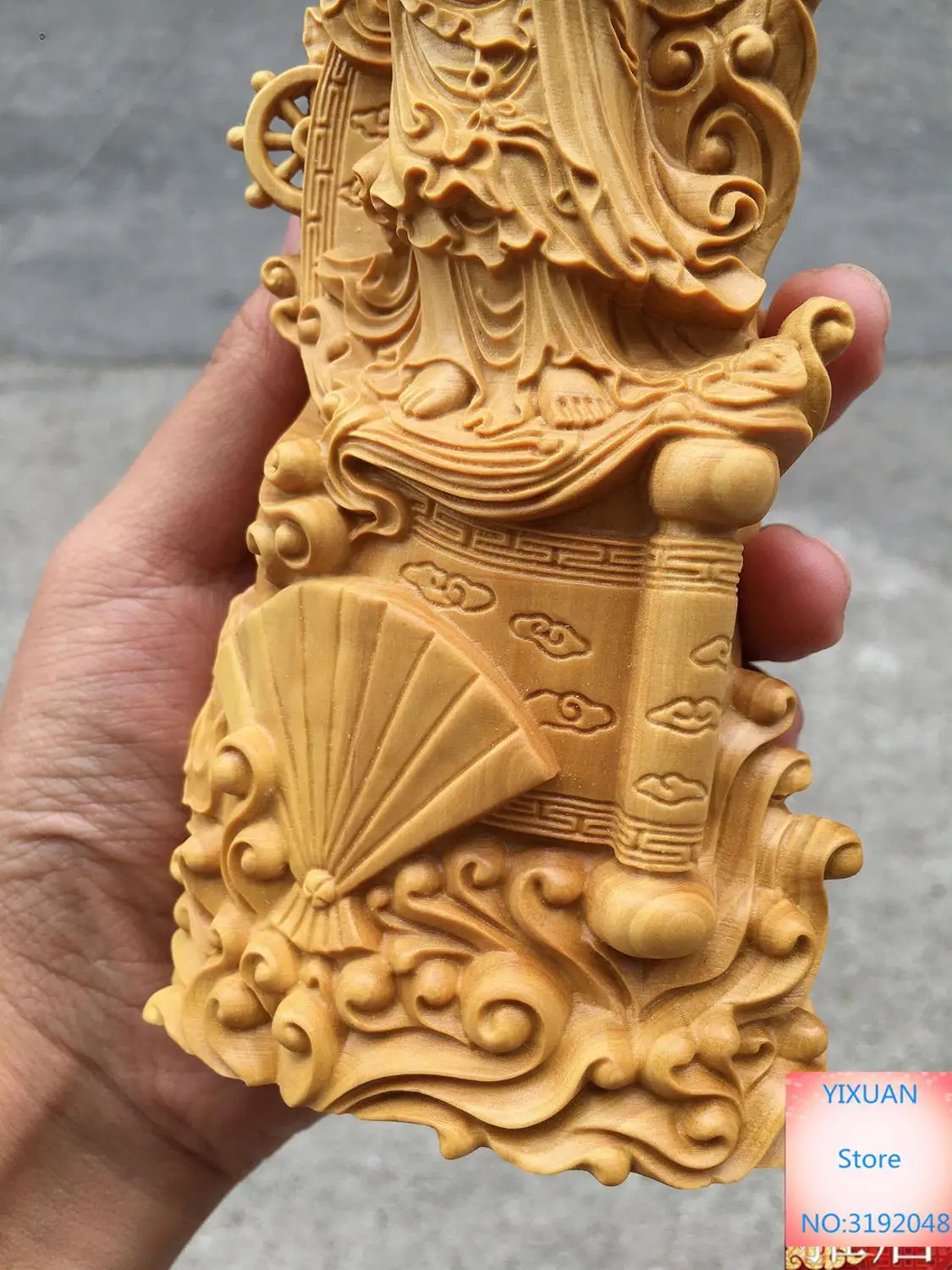 Новый Малый листья из коробки Ruyi Guanyin Bodhisattva резьба по дереву ручная работа фэншуй