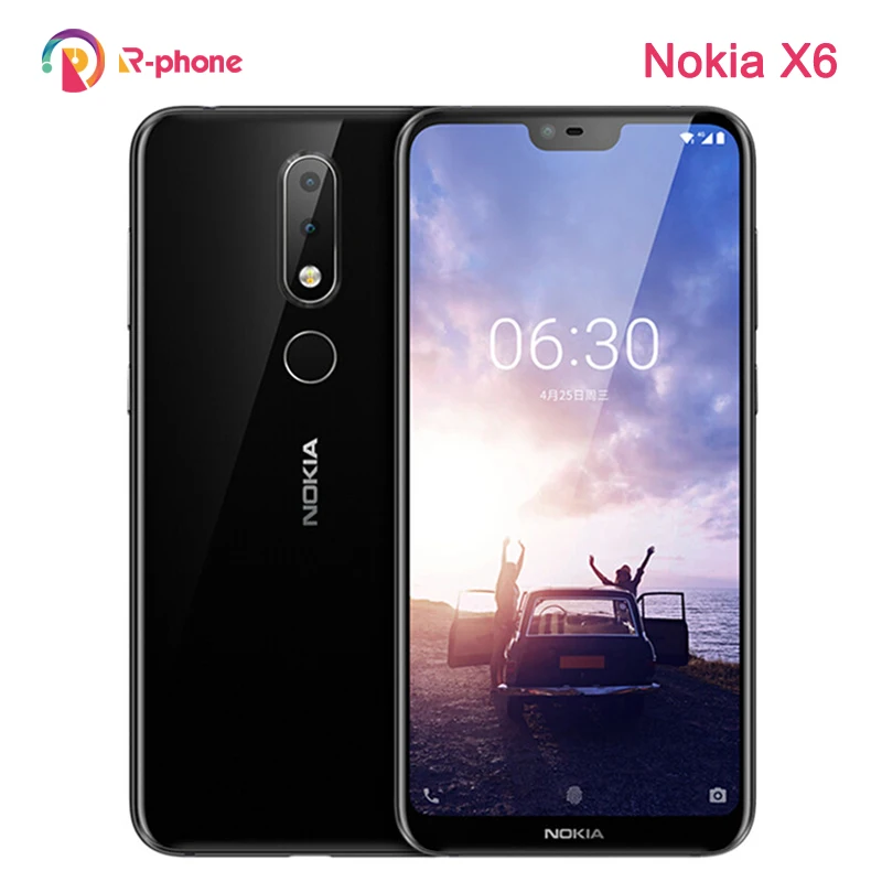 

Nokia 6.1 Plus X6 Refurbished Mobile Phone Dual Sim LTE 4G X6 5.8'' 16MP 4GRAM Android Smartphone Original Unlocked
