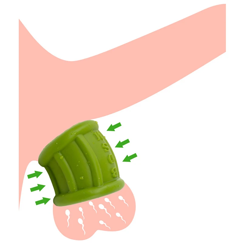 Секс-игрушки мягкий силиконовый пенис с фиксатором кольцо для пениса мяч