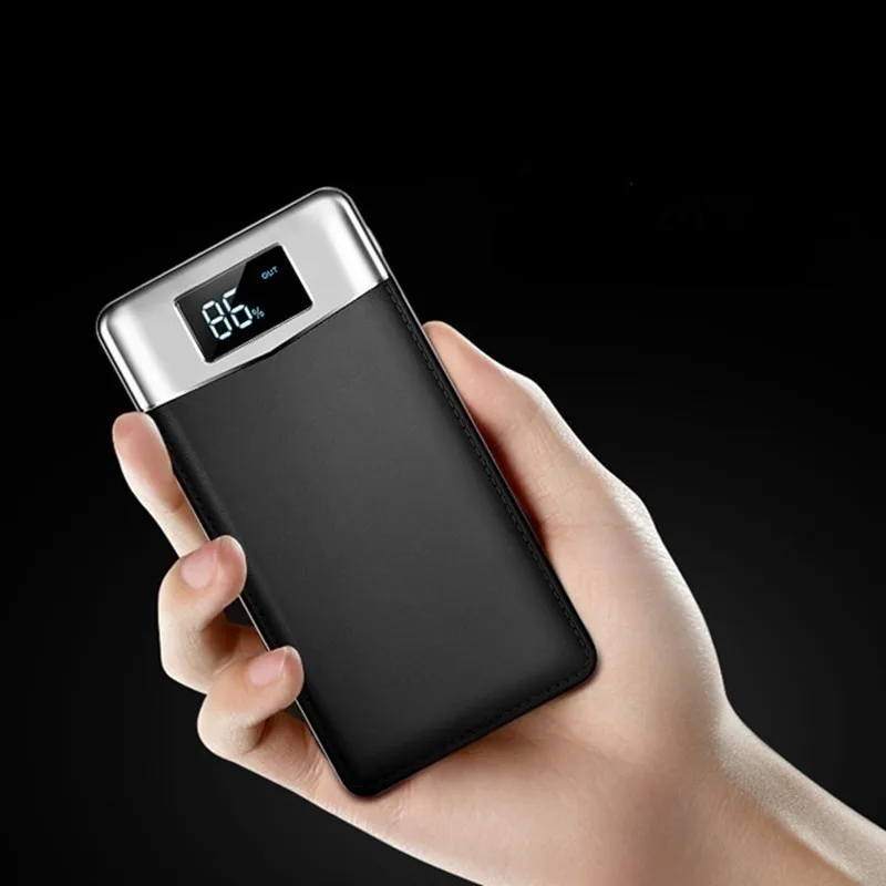 Внешний аккумулятор 30000 мАч большой емкости двойной USB Быстрый внешний зарядное