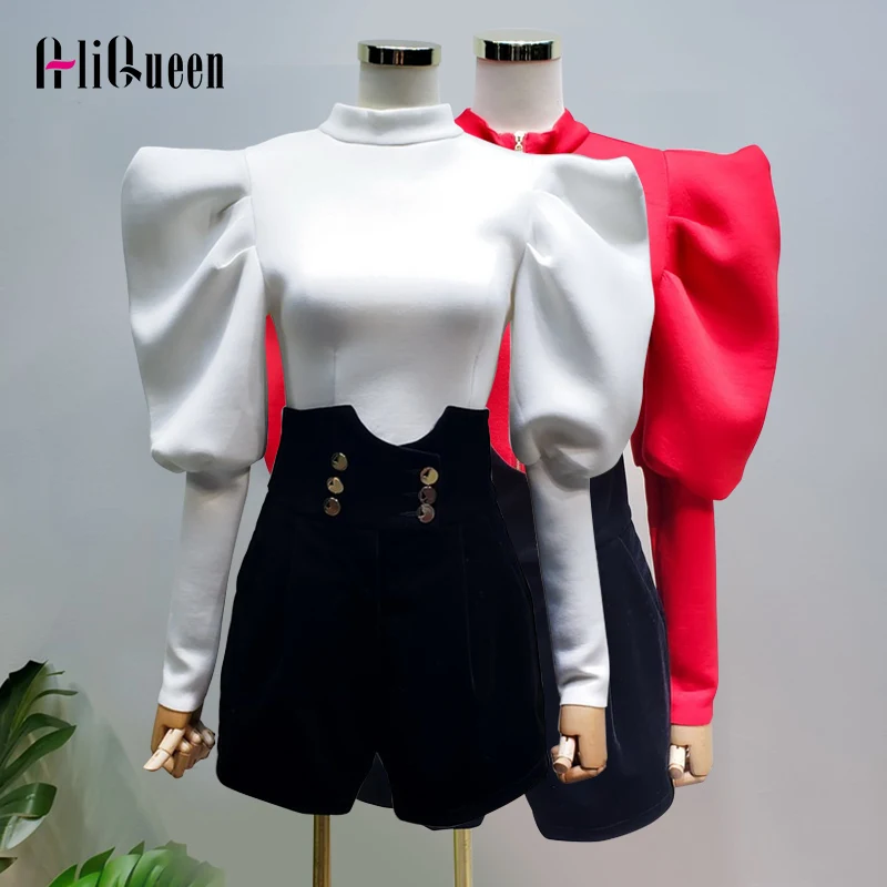 Женская толстовка с воротником стойкой красная белая черная винтажная