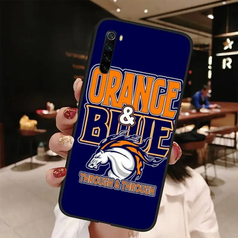

Denver Bronco Football Case Coque Fundas Etui for Xiaomi Redmi 7 7a 8 8t 9 10 Pro Lite Note Max Mi 7 8 9se Cases Cover