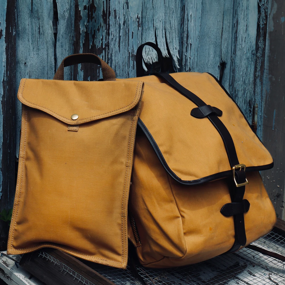 CD70017 Red Tornado Size 34x27x14cm Super Quality Genuine Italian Cowhide & 15oz Wax Water Proof Canvas YKK Zipper Vintage Bag