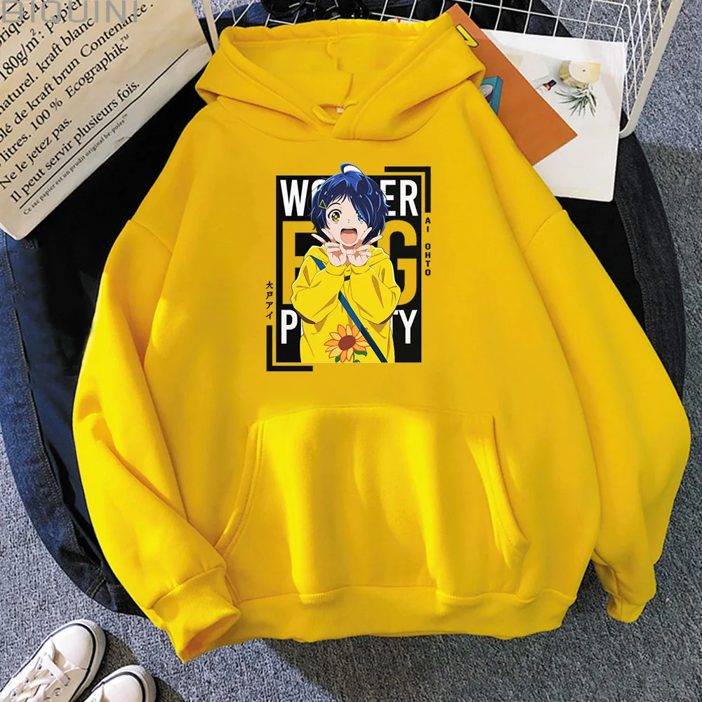 

Wonder Egg Priority Anime Hoodies Women Korean Tops Oversized Sweatshirt Aesthetic Kawaii Clothes Long Sleeve Cute Streetwear Ai
