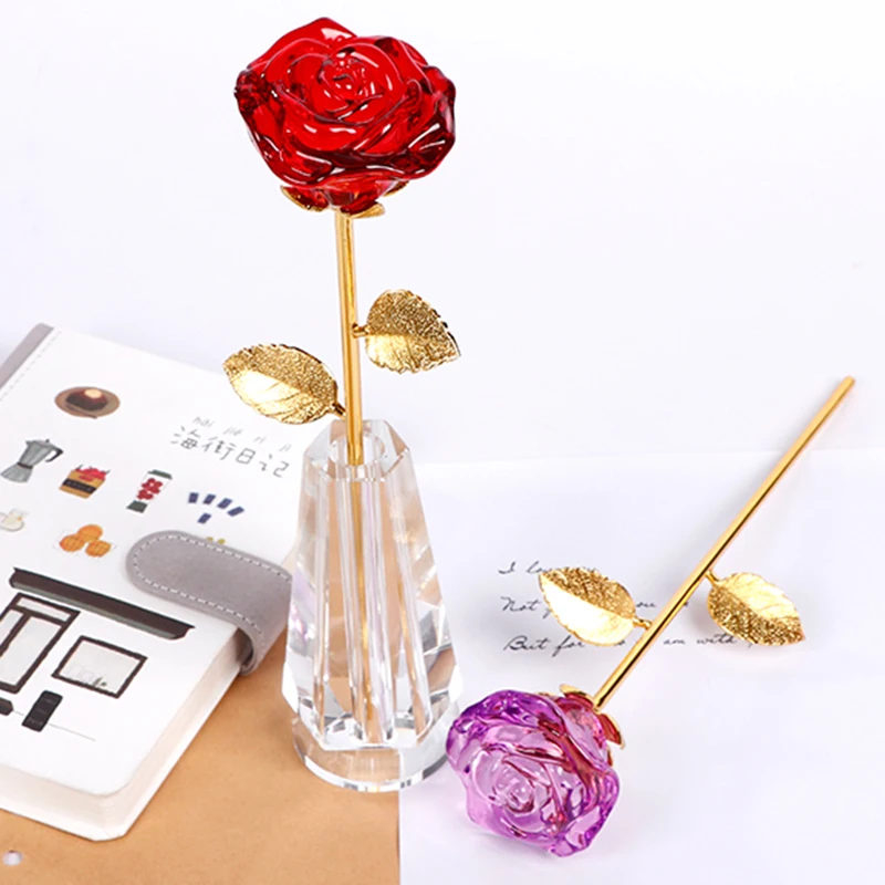 Романтический кристаллический розовый свадебный подарок на помолвку день