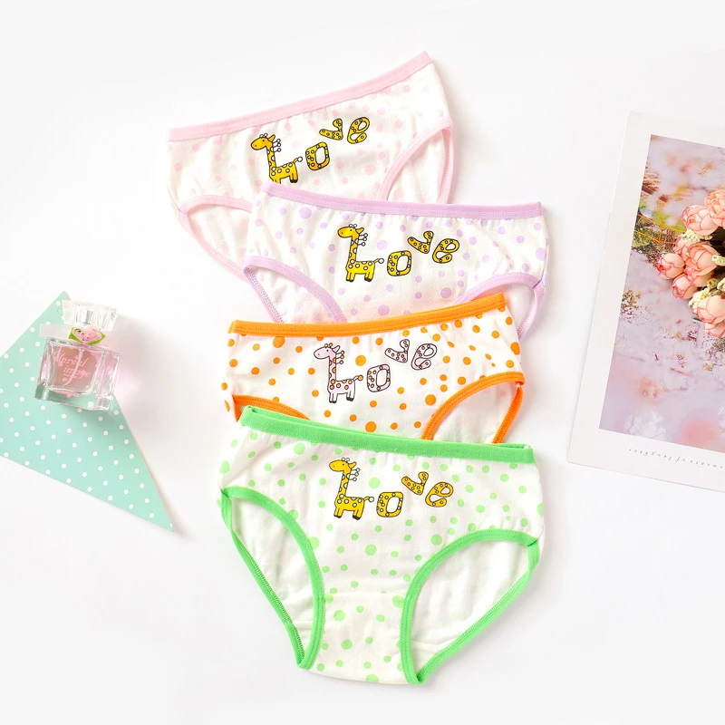 Трусы хлопковые для девочек 4 шт./лот |