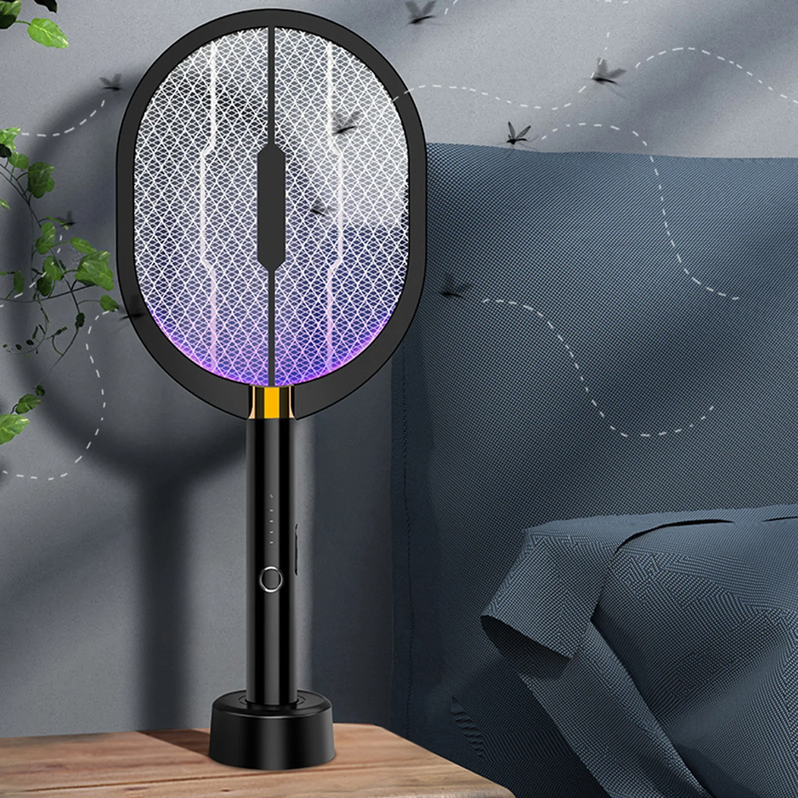 

Mosquito Swatter Portable Mosquitos Killer Pest Control For Bedroom Outdoor Fly Bug Wasp Fly Swatter Electric Tennis Bat home