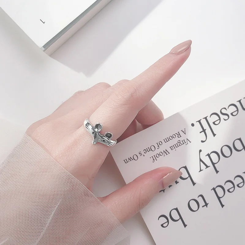 Кольцо женское из серебра 925 пробы регулируемое | Украшения и аксессуары