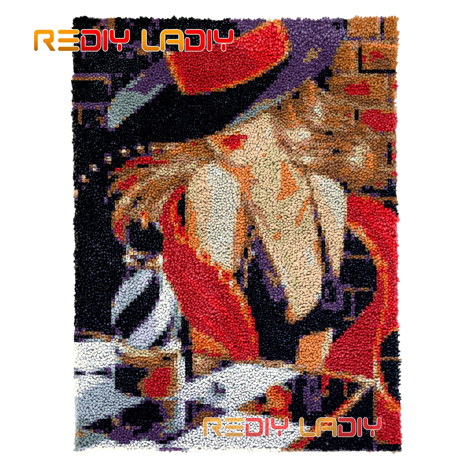 

Набор ковровых покрытий с застежкой-крючком, модный Дизайнерский ковер с подушкой «сделай сам», ковер из крупной пряжи, искусство вязания к...