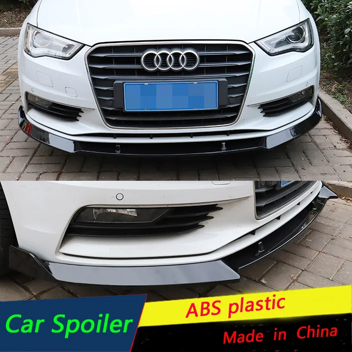 Защитный диффузор для переднего бампера Audi A3 2017 2018 новый комплект заднего