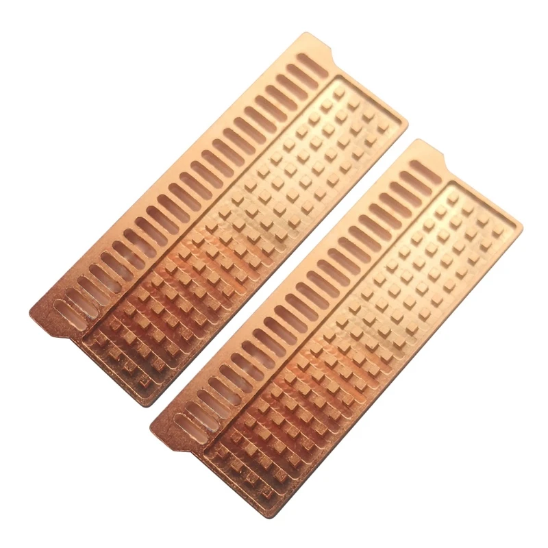 

2Pcs Pure Copper Notebook Gaming Laptop Memory Heatsink Cooling Radiator Ram- Memory Cooler Heat Sink 0.5mm 1mm 2mm 3mm