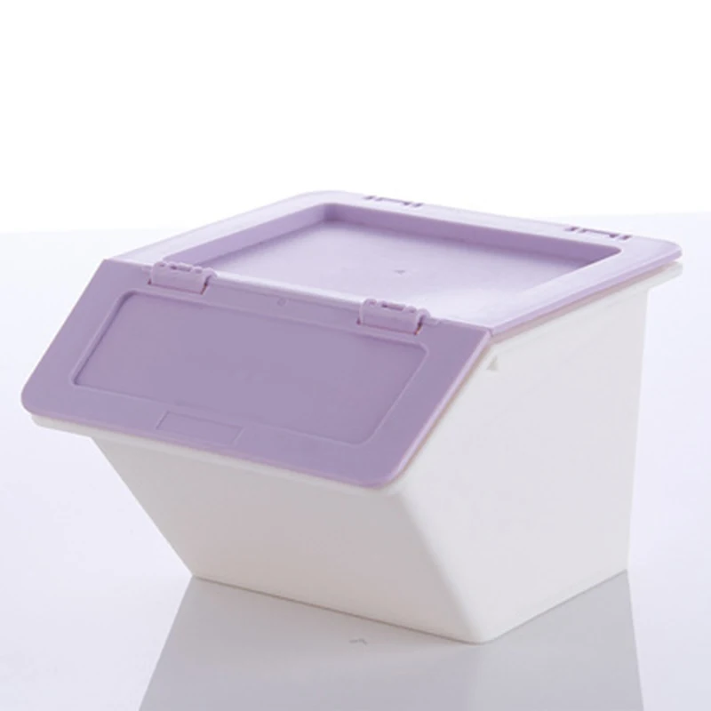 

Desktop Plastic Storage Box Stationery Holder School Office Supplies Storage Box with Cover Stackable TN99