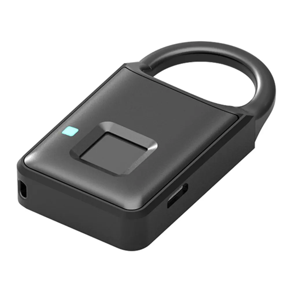 

P50 Pure Fingerprint Unlock Smart Fingerprint Door Lock Safe Padlock USB Charging Waterproof Keyless Anti-theft Lock