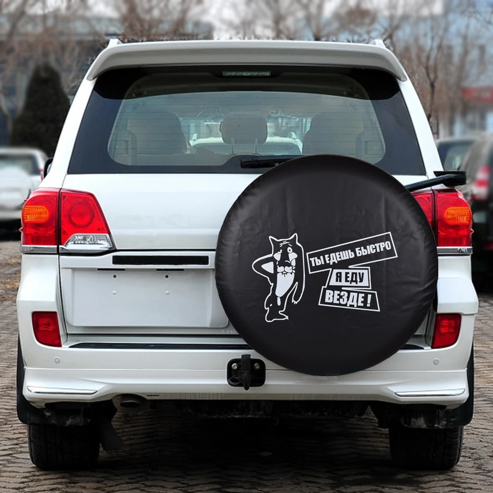 

Universal PVC Leather Spare Tire Wheel Cover Case Protector Bag Pouch For Toytoa Hilux Surf Prado RAV4 Land Cruiser FJ Cruiser