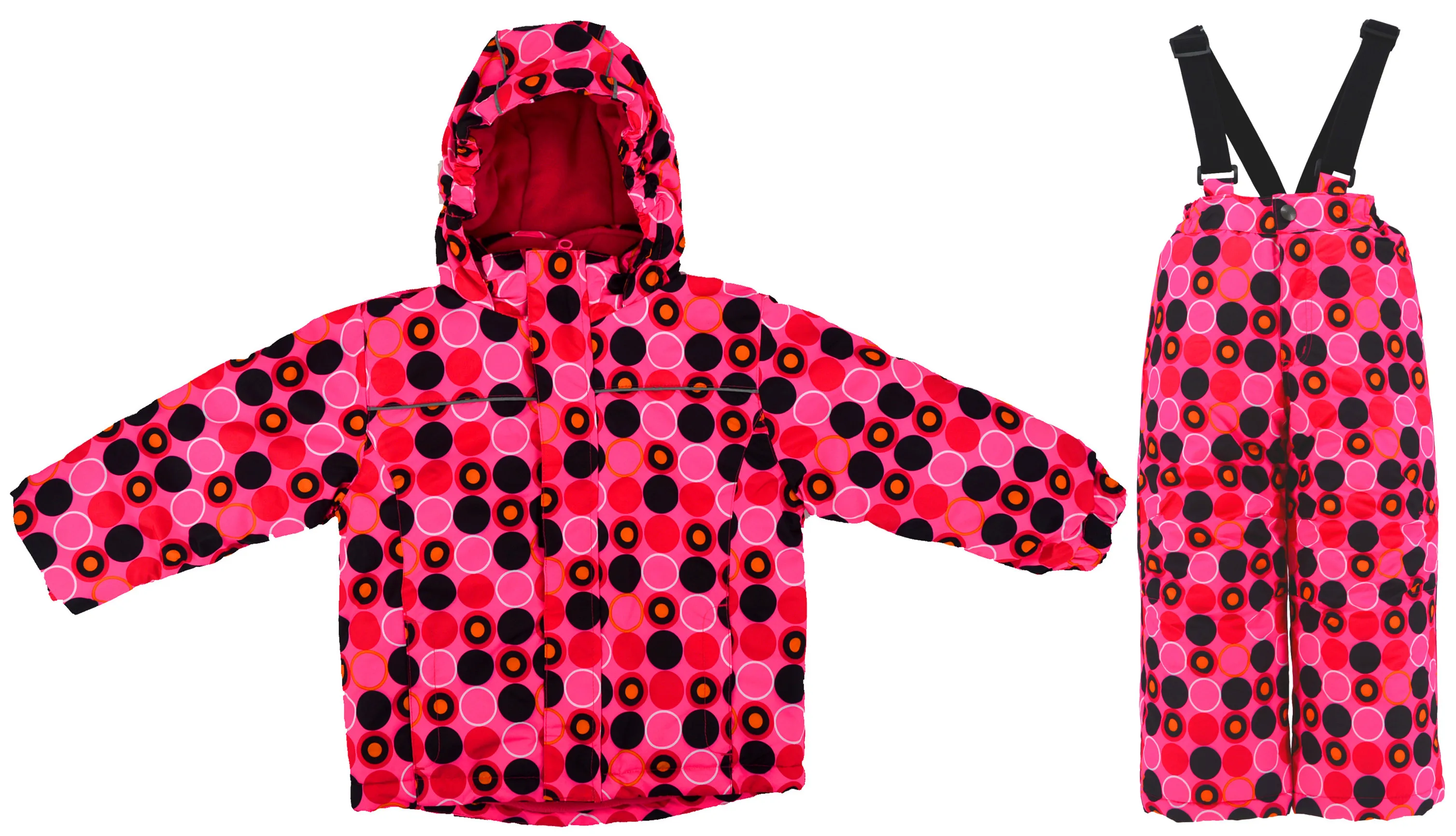 Boys and girls thick winter cold windproof ski two-piece children's jacket warm clothes rain velvet su |