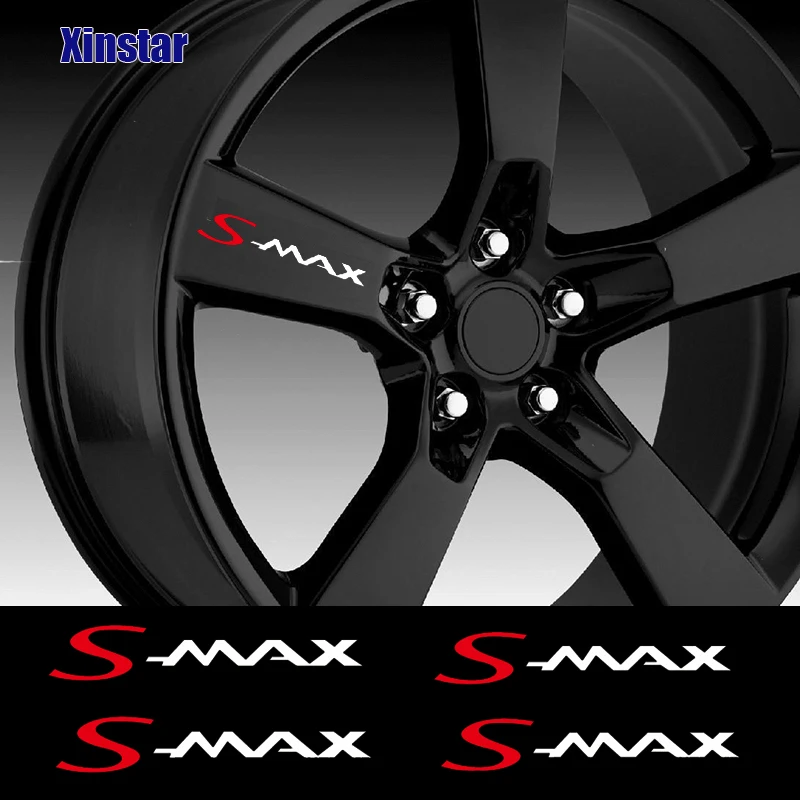 

4Pcs Car Rim Wheel Sticker For Ford Smax S-MAX