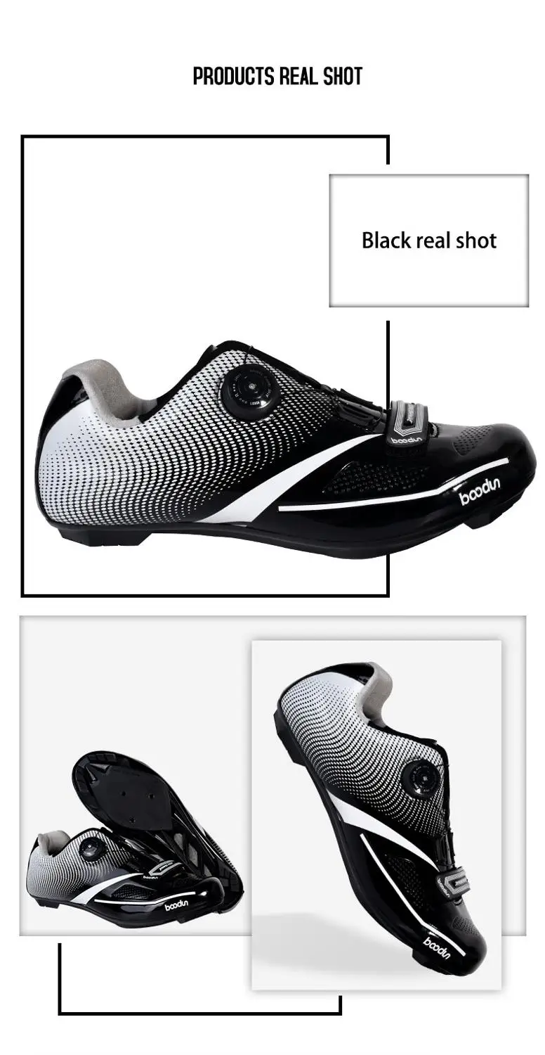 

New mountain bike shoes, road bike shoes, non-slip reflective self-locking shoes, bicycle sports shoes, triathlon racing shoes