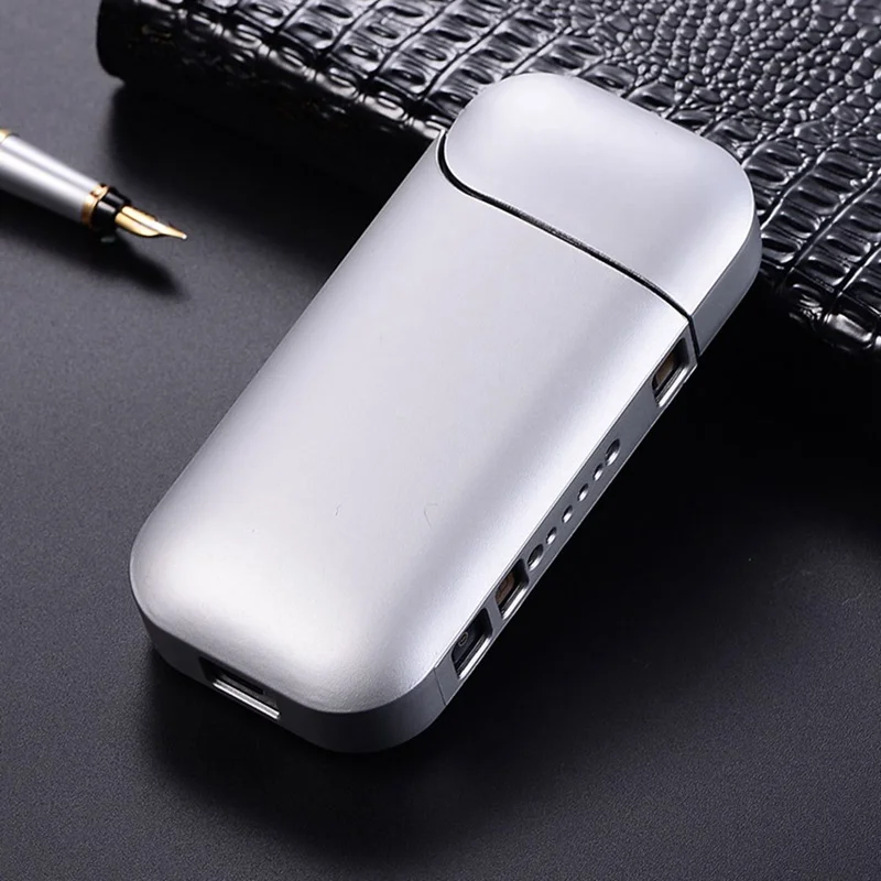 Silver Модный черный, красный, серебристый чехол из поликарбоната для IQOS 2,4 Plus II III электронная сигарета для IQOS полный защитный чехол - Цвет: Silver