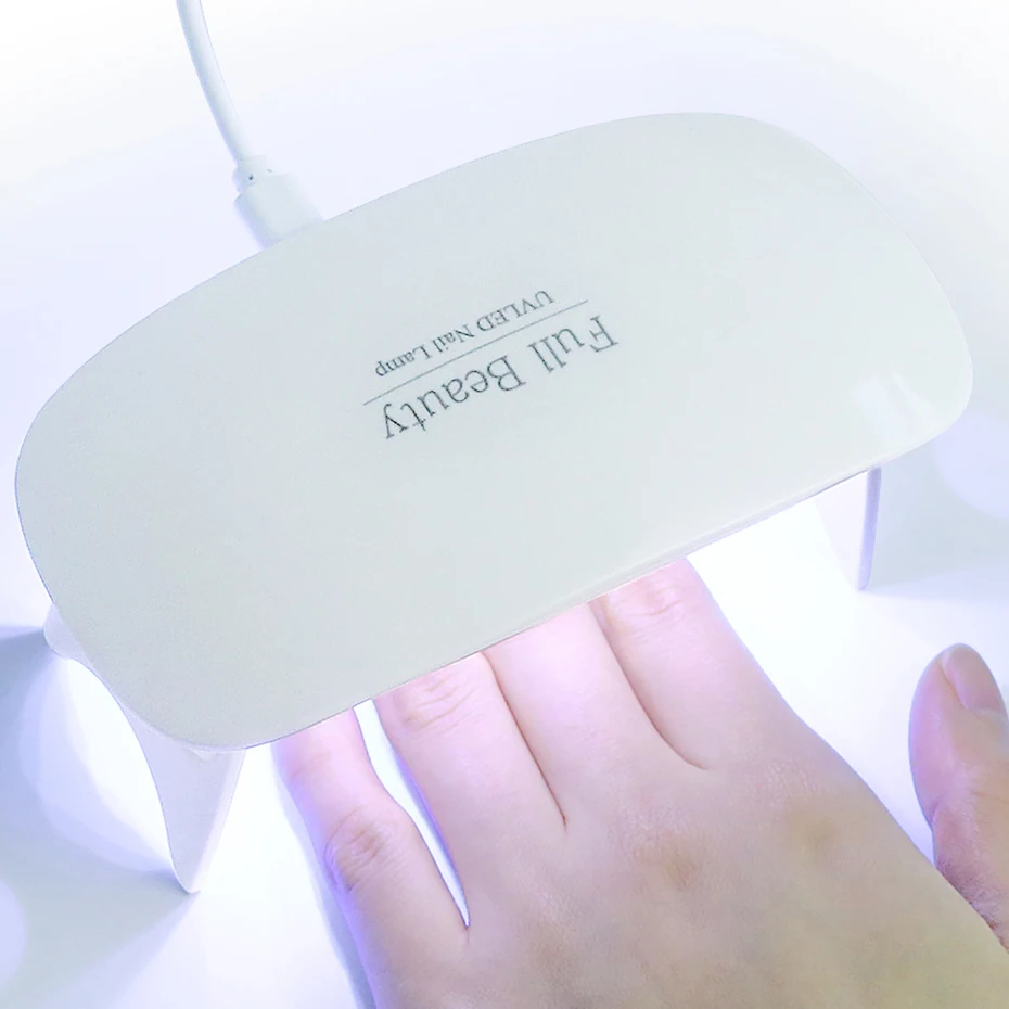 9 Вт маленькая светодиодная УФ-лампа Сушилка для ногтей отверждение всех