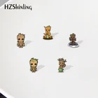 Акриловые булавки с рисунком Groot, эпоксидные булавки для украшений