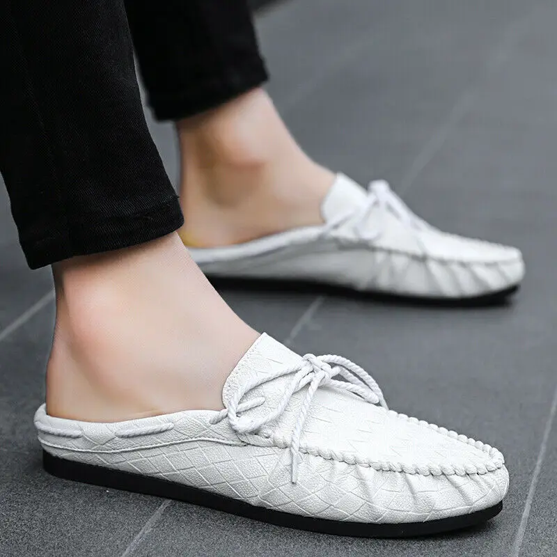 

Mens Driving Moccasins Flat Slip on Casual Slingbacks Slippers Shoes