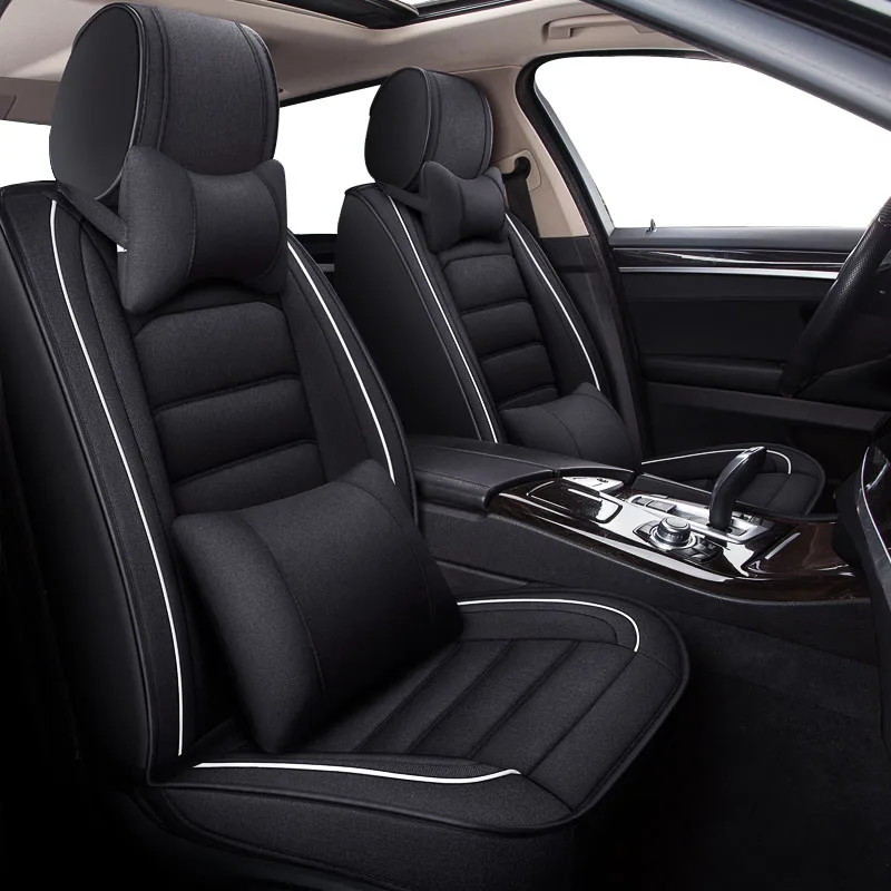 

KADULEE flax car seat covers For Peugeot all models 201 205 206 207 2008 3008 301 306 307 308 405 406 407 4008 5008 car seats