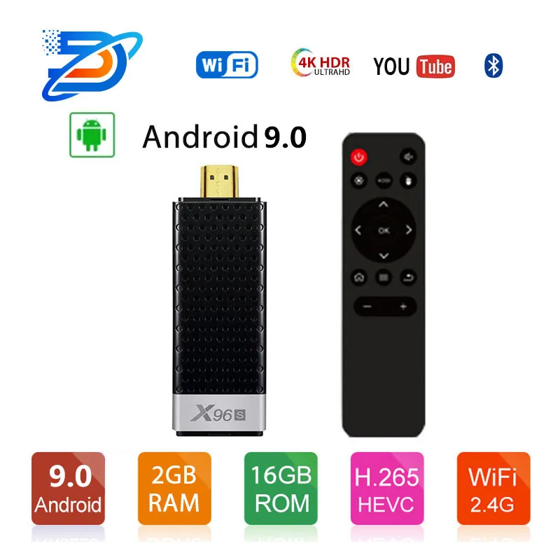 X96s Smart 4 K Android 8,1 ТВ Box Amlogic S905Y2 DDR4, 4 Гб оперативной памяти, 32 Гб встроенной памяти, X96 Мини ПК ТВ палка 5G Wi-Fi Bluetooth 4,2 ТВ ключа Media Player