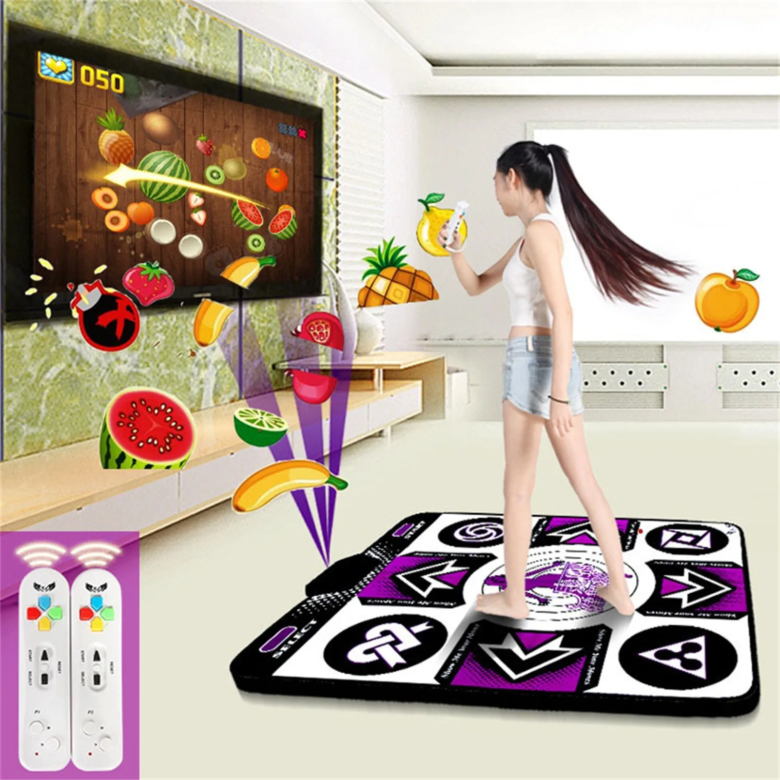 

Single user Dance Mats Non-Slip Dancers Step Pads Sense Game English for PC TV The Dancing Machine