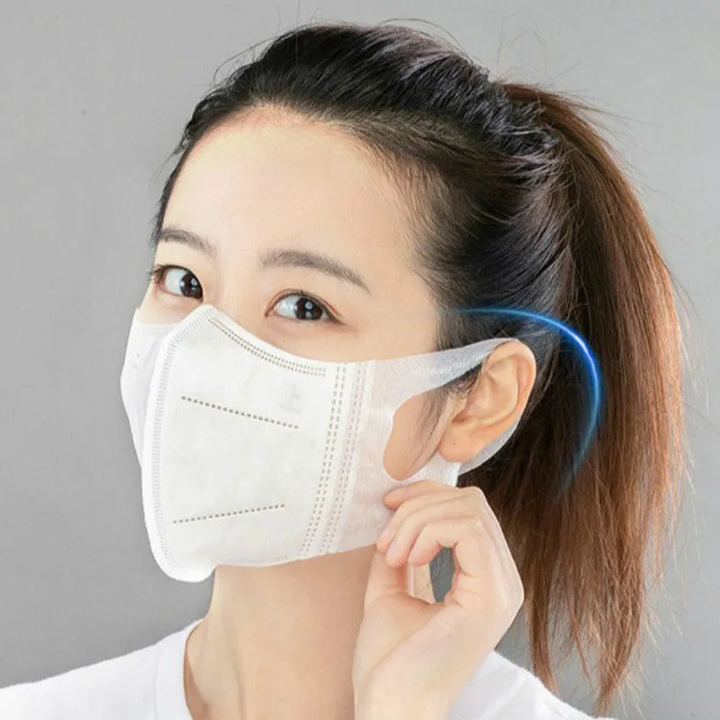 3D Stereo Disposable Face Mask for Adult Children 3-Layer with MeltBlown Dust-Proof Breathable Protective Mouth Masks White | Красота и