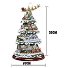 Рождественское украшение, Хрустальная елка, Санта-Клаус, снеговик, вращающаяся скульптура, оконная наклейка 2022, новогодний декор для вечеринки, подарок