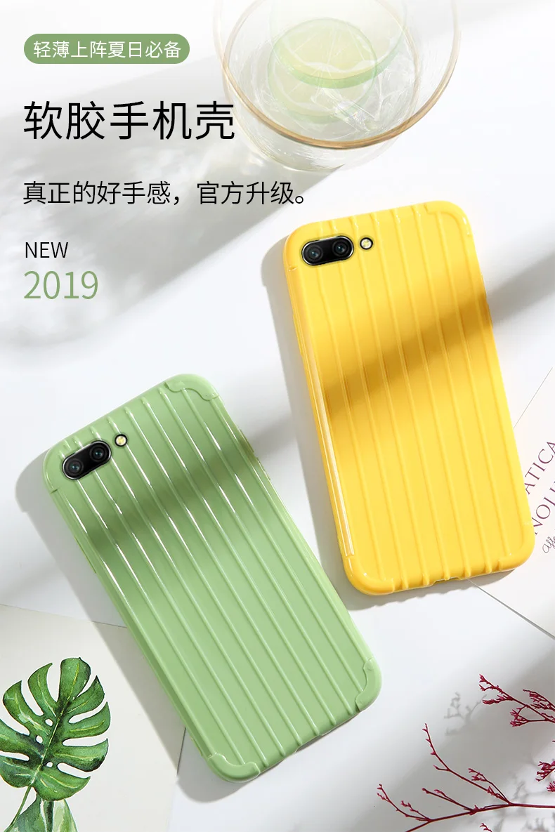 Роскошный багажный чехол для huawei honor 10, Модный милый чехол для костюма, чехол для багажника, ТПУ, силиконовая задняя крышка для телефона, чехол для huawei honor 10