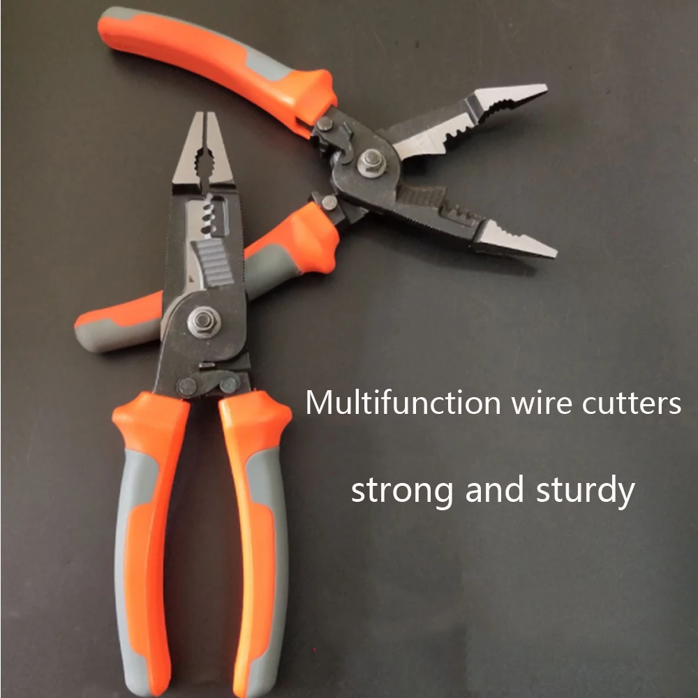 6 In 1Multifunctional Universal Diagonal Pliers Needle Nose Pliers Hardware Tools Universal Wire Cutters Electrician Wire Pliers