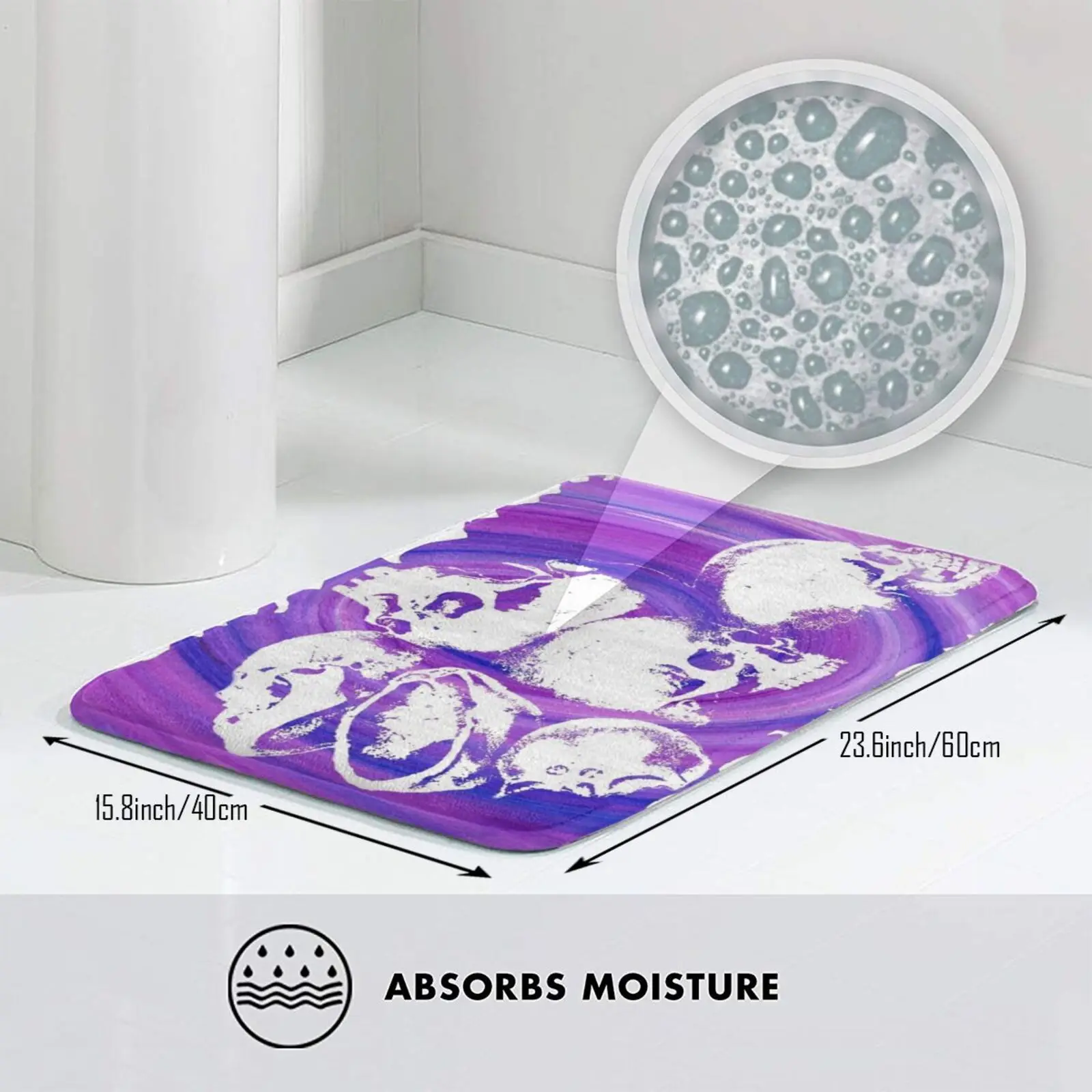 Хорош! Коврик коврик подушка Мягкий Нескользящий металлический в стиле рок