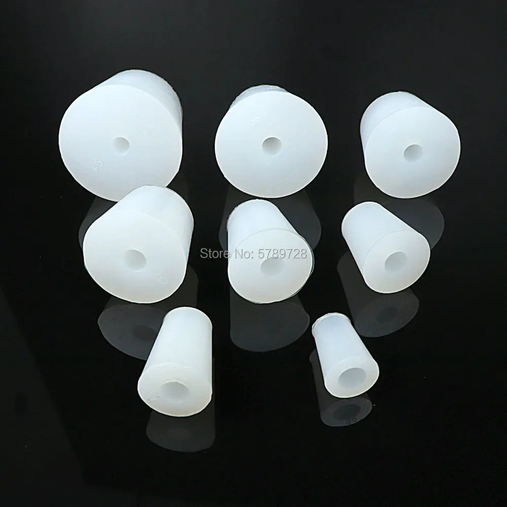 20 шт лабораторные силиконовые пробки пробирки полые сликоны для