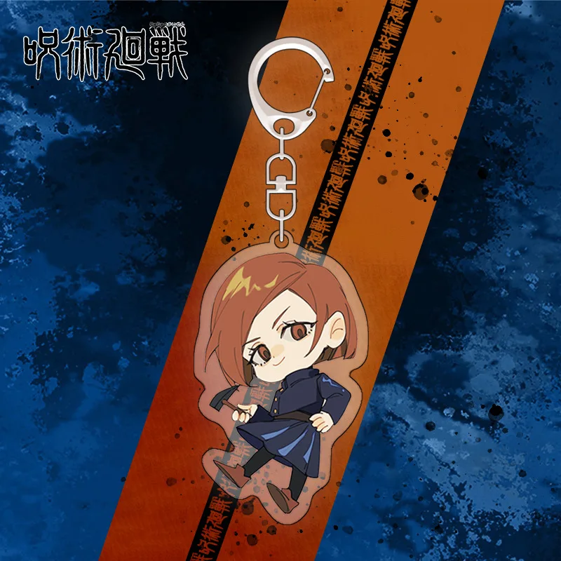 

Anime Jujutsu Kaisen 6cm Acrylic Keychains Hot 2020 Creative Men Boy Bag Pendant Keyring Gifts