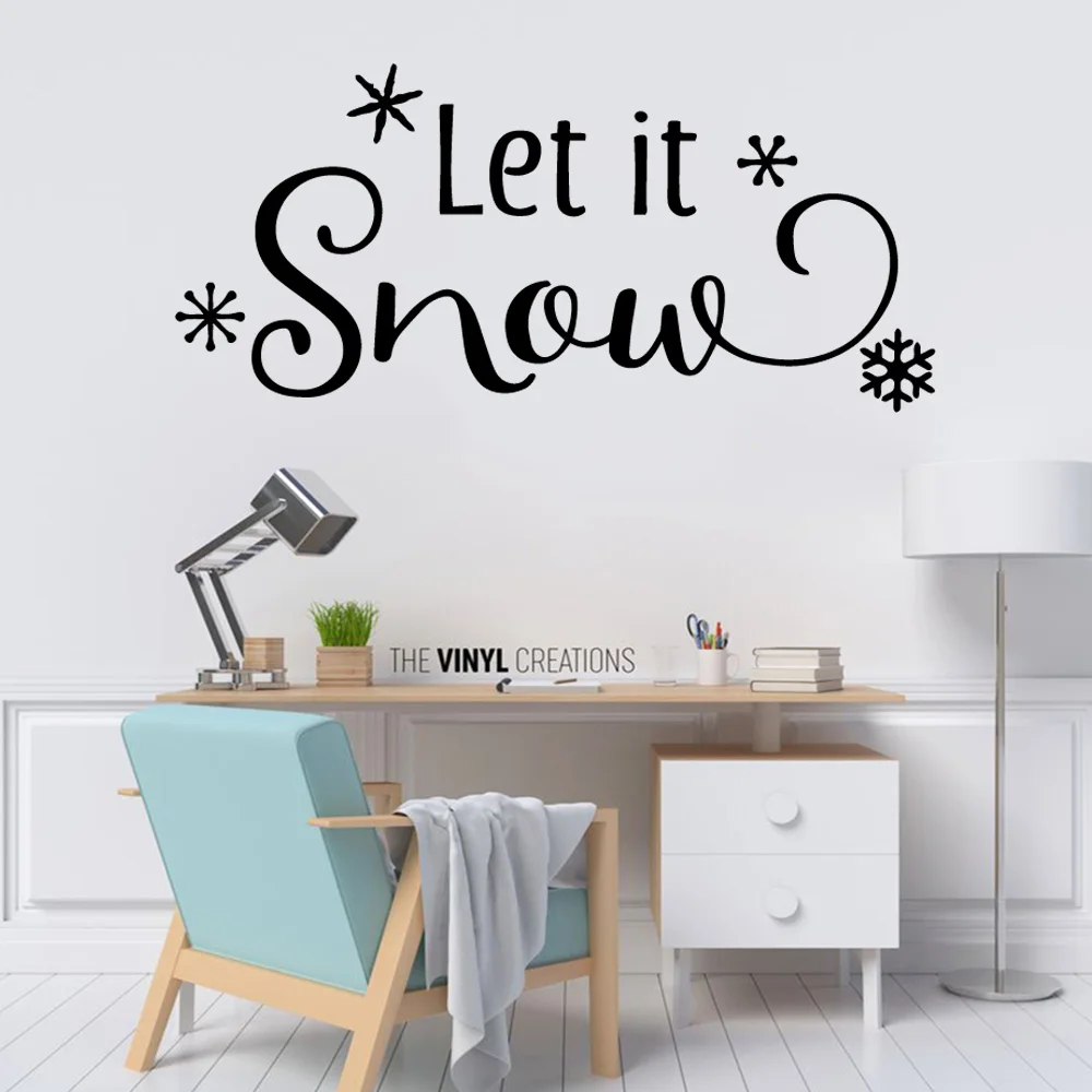 Изысканные снежные съемные декоративные виниловые наклейки на стену для детской