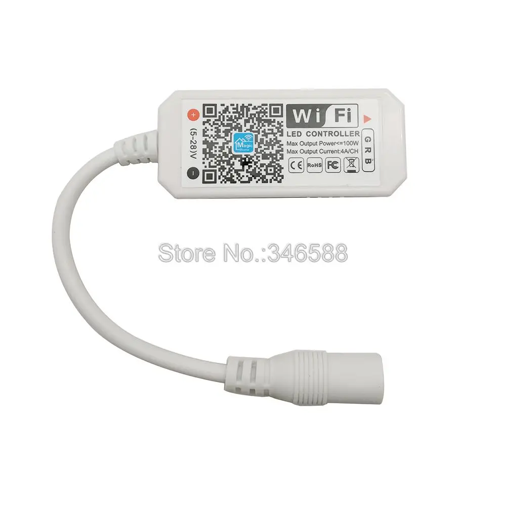 Мини WiFi контроллер Magic Home WiFi RGB светодиодный контроллер DC5-28V приложение управление Alexa Google Home Голосовое управление для RGB светодиодной ленты